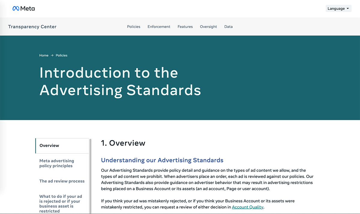 Facebook Community Standards